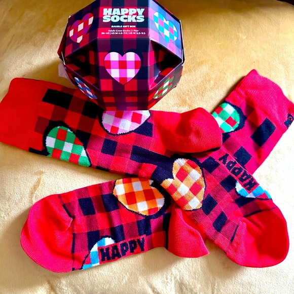 NWT ♥️ HAPPY SOCKS Adult Crew Socks - Picture 9 of 11
